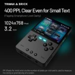 TRIMUI Brick Linux Retro Gaming Handheld 1024x768 IPS Metal Backplate Console