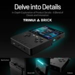 TRIMUI Brick Portable Retro Gaming Handheld with 3.2 IPS Screen and Metal Backplate