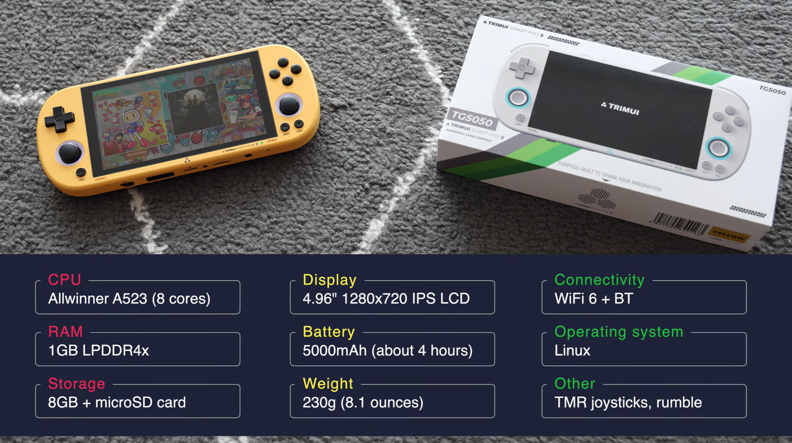 TRIMUI Brick Pocket Retro Game Player 1024x768 IPS Screen